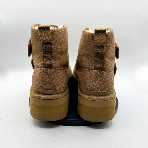 UGG Neumel Platform Chestnut Double-Strap Women's Boots Size 8 - Picture 3 of 9